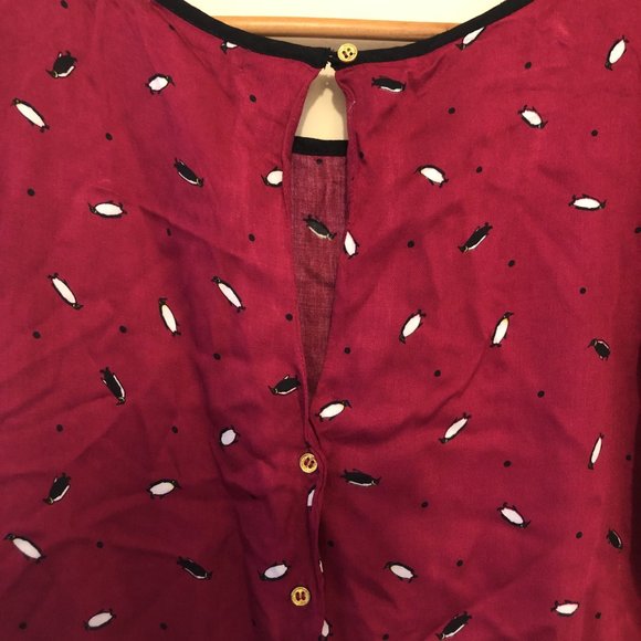 Nine Bird Pink Penguin Blouse - Picture 3 of 6